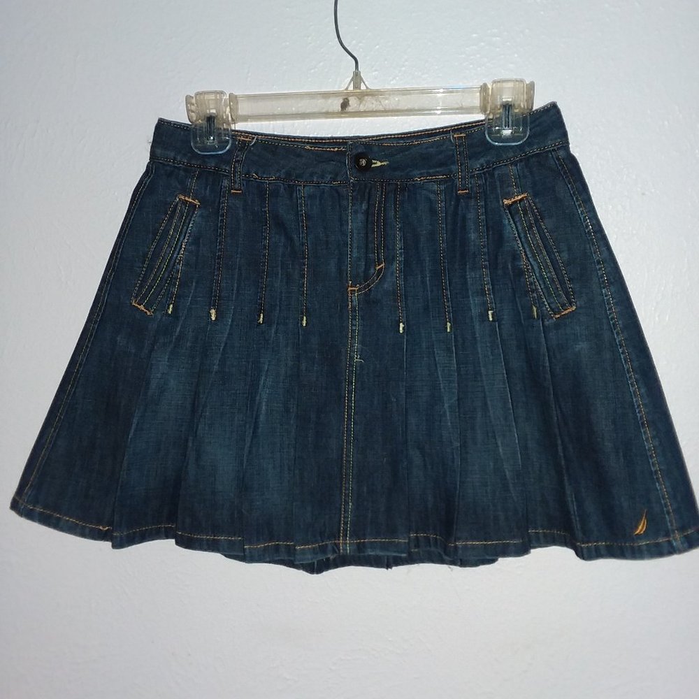 Nautica Girls Denim Skirt Size 14